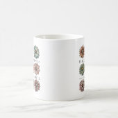 Mug Fleur Rétro Paix et Gentillesse (Centre)