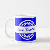 Mug Fleur ronde - Bleu (Gauche)