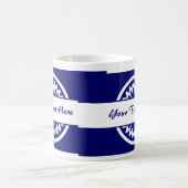 Mug Fleur ronde - bleu foncé (Centre)
