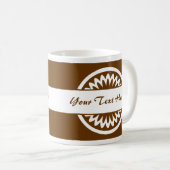 Mug Fleur ronde - Brown (Devant droit)