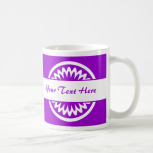 Mug Fleur ronde - violet