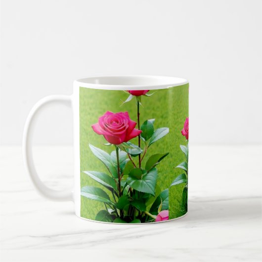 Mug Fleur rose (Gauche)