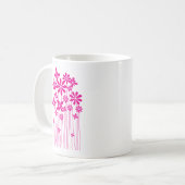 Mug Fleur rose (Devant gauche)