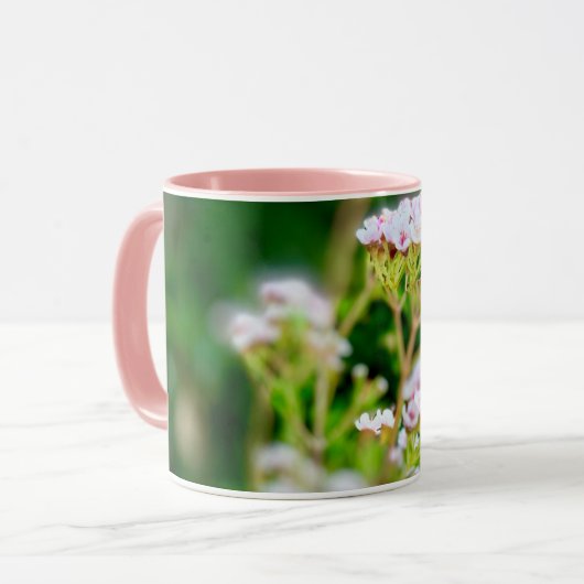 Mug Fleur rose (Devant gauche)