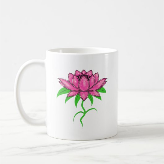 Mug Fleur rose (Gauche)