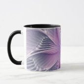 Mug Fleur Rose Assez Moderne, Art Fractal Abstrait (Gauche)
