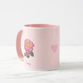 Mug Fleur Rose Belle (Devant gauche)