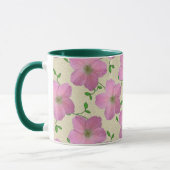 Mug Fleur rose botanique d'été doux (Gauche)