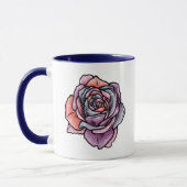 Mug Fleur Rose coloré (Gauche)