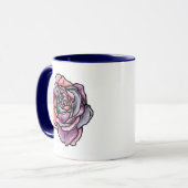 Mug Fleur Rose coloré (Devant gauche)