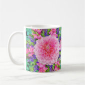 Mug Fleur rose Dahlia (Gauche)