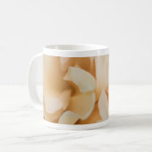 Mug Fleur rose de couleur beige (Devant gauche)