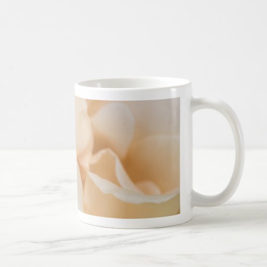 Mug Fleur rose de couleur beige (Droite)