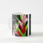 Mug Fleur Rose Et Colibri (Devant gauche)