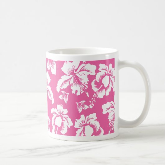 Mug Fleur rose hawaïenne (Droite)