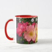 Mug Fleur rose jaune rouge Fleur Florale Rose Mère (Gauche)