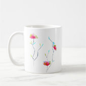Mug Fleur rose moderne simple d'inspiration japonaise (Gauche)