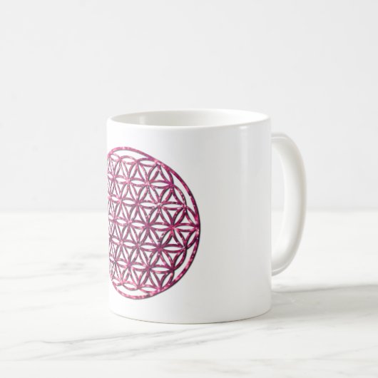 Mug Fleur rose mousseuse (Devant droit)