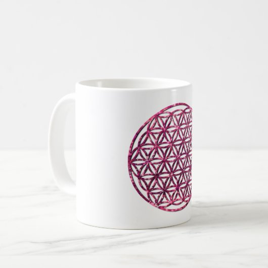 Mug Fleur rose mousseuse (Devant gauche)