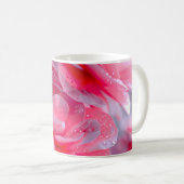 Mug Fleur rose pâle Raindrop (Devant droit)