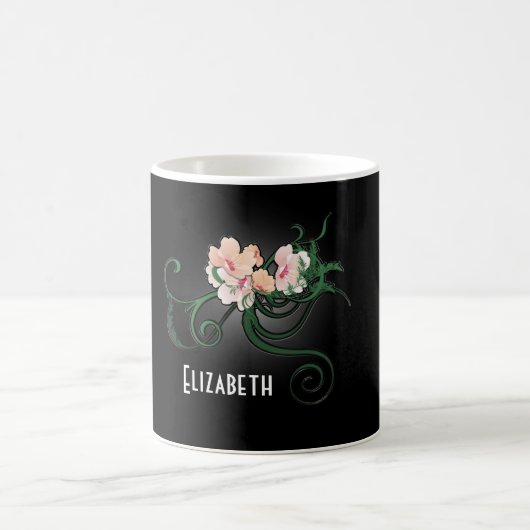 Mug Fleur rose Personnalisé Bridesmaid Cadeau (Centre)