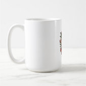 Mug Fleur rose rétro fleurit à mon rythme (Gauche)