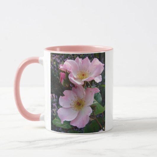 Mug Fleur Rose rose (Gauche)
