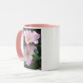 Mug Fleur Rose rose (Devant gauche)
