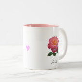 Mug Fleur Rose Rose Belle (Devant droit)