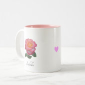 Mug Fleur Rose Rose Belle (Devant gauche)