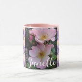 Mug Fleur Rose rose Fleur florale Photo Maman Fête des (Centre)