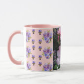 Mug Fleur Rose rose Fleur florale Photo Maman Fête des (Gauche)