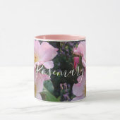 Mug Fleur Rose rose florale Photo Blush rose (Centre)