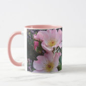 Mug Fleur Rose rose florale Photo Blush rose (Gauche)