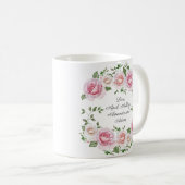 Mug Fleur rose Rose Wreath Bonne fête des mères (Devant droit)