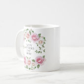 Mug Fleur rose Rose Wreath Bonne fête des mères (Devant gauche)
