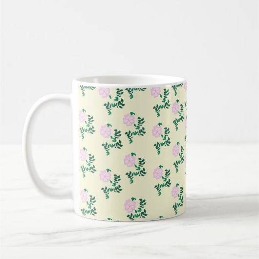 Mug Fleur Rose sauvage (Gauche)