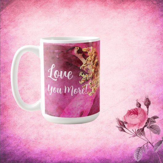 Mug Fleur Rose T'Aime Plus