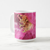 Mug Fleur Rose T'Aime Plus (Devant gauche)