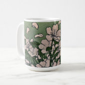 Mug Fleur rose verte (Devant gauche)
