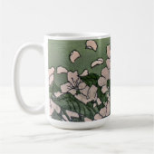 Mug Fleur rose verte (Gauche)