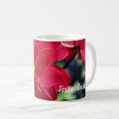 Mug Fleur Rouge Dahlia personnalisée (Devant droit)