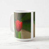 Mug Fleur rouge de ressort de tulipe (Devant gauche)
