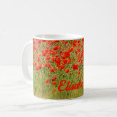 Mug fleur rouge d'été  (Devant gauche)