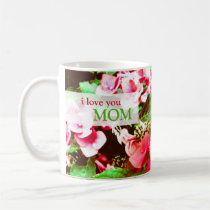 Mug Fleur rouge d'hortensia pour le jour de mères