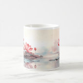 Mug Fleur Rouge Lotus Sur Votre Musique (Centre)