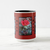 Mug Fleur rouge orangé (Centre)