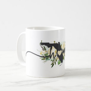 Mug Fleur rustique personnalisée de l'État de Floride
