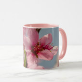 Mug Fleur Sakura, Fleur japonaise rose (Devant droit)