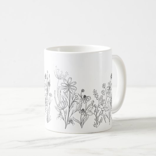 Mug Fleur sauvage  (Devant droit)